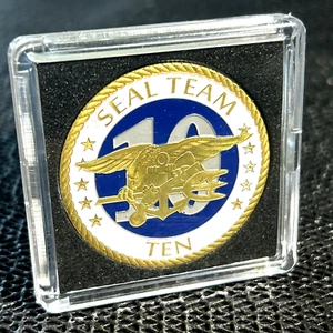 CHALLENGE COIN-Seal Team Ten (10) MARINA DE EE. UU. DESARROLLO DE GUERRA ESPECIAL GRP - Imagen 1 de 11