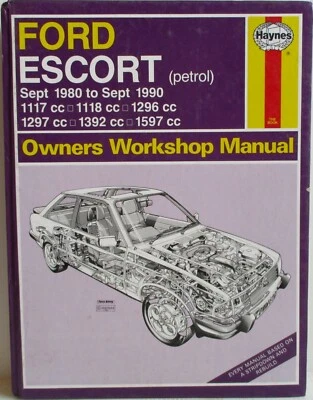 Haynes - Ford Escort Gasolina (Septiembre 1980-90) Amo Taller Manual - Usado - - Imagen 1 de 4