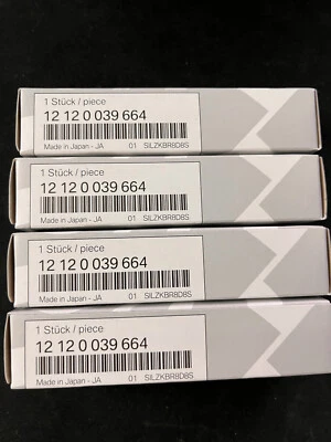 4x Genuine BMW N20 Spark Plugs 12120039664 OEM F10 F22 F30 F31 F32 F33 - Image 1 of 3