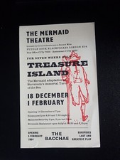 The Mermaid Theatre - Treasure Island  Flyer 1964