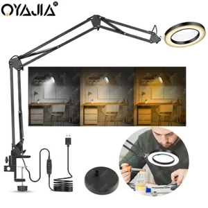 8X Magnifying Glass Lamp Desk LED Ring Light USB Beauty Nail Tattoo Qmwanvqqwree - Picture 1 of 16