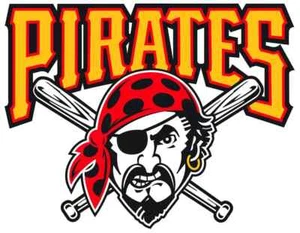 S152 PITTSBURGH PIRATES Logo - Die Cut Laminated Vinyl Decal or Fridge Magnet - Picture 1 of 1