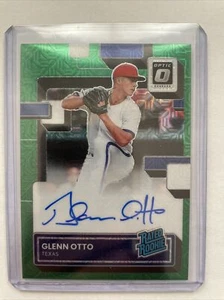 2022 Donruss Optic Glenn Otto AUTO RC GREEN MOJO Prizm SP #/88 Rangers Rookie! - Picture 1 of 2