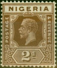 Nigeria 1932 2d Chocolate SG20 Fine LMM