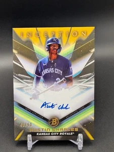 2023 Bowman Inception Austin Charles #92 AUTO GOLD /50 - Picture 1 of 2