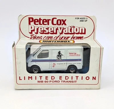 Matchbox Superfast 60 Ford Transit 'PETER COX PRESERVATION' - MIB - Image 1 of 4