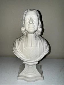 ANTIQUE REVEREND JOHN WESLEY PORCELAIN ART POTTERY 10" BUST ROSELYNN TIFFIN OHIO - Picture 1 of 5