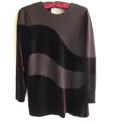 Top Mezcla Terciopelo Borgoña PS Mezcla Lana S Petite Nina Charles Diseñador Cremalleras Foto 1 de 4