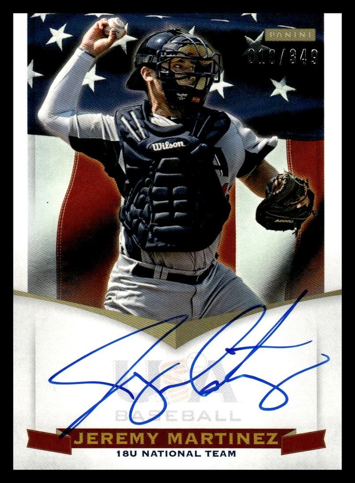 2012 Panini USA Baseball 18U National Team #JM Jeremy Martinez Auto #/349 - Image 1 of 2