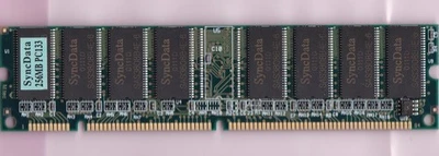 256 MB PC-133 SyncData 256 MB PC133 PC-133 SDR PC133 Escritorio Ram Memory Stick DIMM Foto 1 de 2