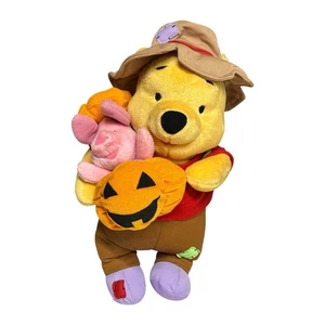 Winnie the Pooh & Piglet 14" Plush Halloween Friend 2001 Fisher Price Mattel - Picture 1 of 8