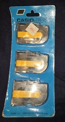 Casio IR-10F INK Ribbon Cassetes Package Of 3 For A Casio Typewriter  - Image 1 of 2