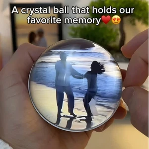 3D Video Crystal Ball Memory Glass Ball Lamp Spherical Display 2.7 Inchs Screen - Picture 1 of 16