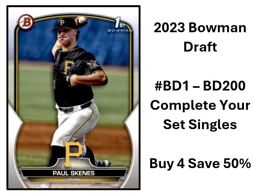 2023 Bowman Draft Baseball Set Singles You PICK Complete your set #BD1-BD200 - Image 1 of 1