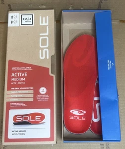 SOLE Active Medium Running With Met Pad Men Size 3 ,Women Size 5 - Picture 1 of 2
