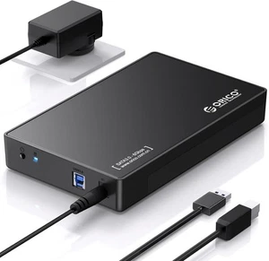 ORICO USB 3.0 External Hard Drive Enclosure for 3.5/2.5 Inch Black - Afbeelding 1 van 8