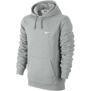 Sudadera con capucha Nike Club para hombre nueva con etiquetas-Swoosh Dk gris jaspeado/blanco-talla 2XL - Imagen 1 de 4