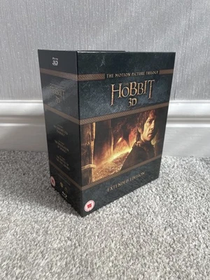The Hobbit The Motion Picture Trilogy Extended Edition Blu-Ray 3D Boxset - Image 1 of 4