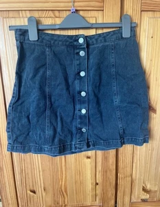 New Look Dark Grey Denim Skirt Age 15 - Picture 1 of 4