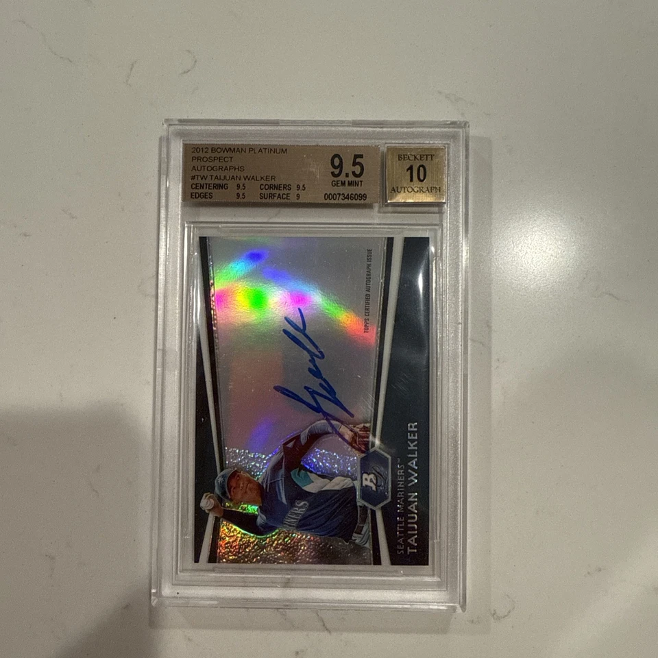 2012 Bowman Platinum Auto RC Taijuan Walker BGS 9.5 Gem Mint - Image 1 of 1