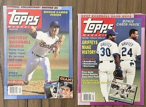Vintage TOPPS Magazine lot of 2. 1990. Ken Griffey Jr. Nolan Ryan - Picture 1 of 5
