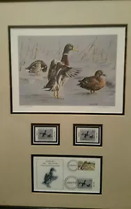AUTHENTIC 2001 DUCKS LIMITED PRINT & STAMP ARTIST SIGNED & NUMBERED..Hungary - Picture 1 of 6