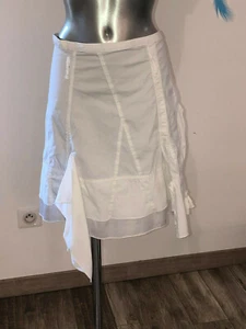 jolie jupe asymetrique blanche MC PLANET taille 46 fr 14 usa NEUF ÉTIQUETTE - Picture 1 of 4
