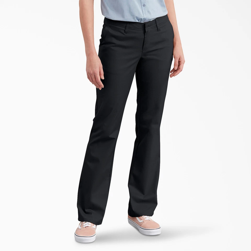 Dickies Women's Slim Fit Bootcut Pants - Image 1 of 1