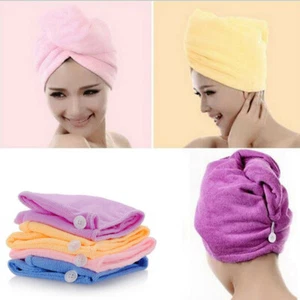 HAIR TOWEL WRAP | Rapid Drying Magic Head Wrap Quick Dry Microfibre Turban Women - Picture 1 of 13