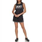 MSRP $45 Dkny Womens Summer Tops Short Sleeve T-Shirt Black Size Small