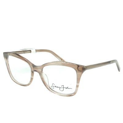 Sean John SJLO 6002 210 Brown Smoke Crystal Eyeglass Frames 54 18 145 - Image 1 of 4