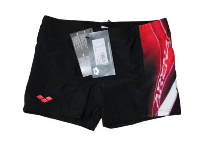HERREN 2718754 BATAFIX ARENA BADEHOSE  BOXER SCHWIMMSHORTS SCHWARZ ROT    Gr. 3 - Bild 1 von 2