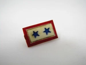 Prendedor de colección vintage: barra militar de dos estrellas - Imagen 1 de 3