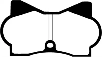 Передние тормозные колодки EBC 70-74 De Tomaso Pantera 5.7 Redstuff - ebcDP3180C - Изображение 1 из 4