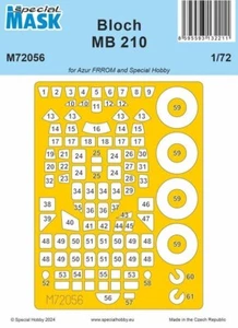 MASCARILLA BLOCH MB.210 1/72 M72056 MÁSCARA ESPECIAL Hobby Especial - Imagen 1 de 1