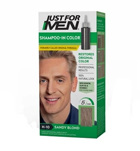 Just For Men Shampoo-In Color Mens Hair Color Sandy Blond H-10 - Picture 1 of 1