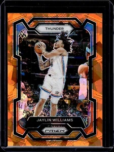 2023-24 Panini Prizm - Jaylin Williams #214 Orange Ice Prizm - Picture 1 of 2