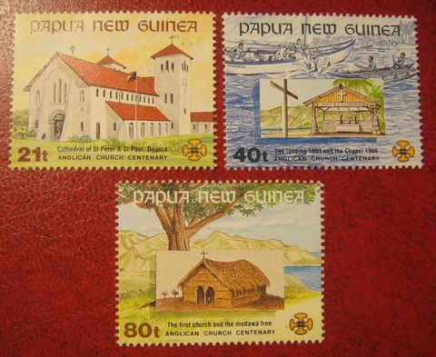 PNG 1991. Anglican Church Centenary. MUH Set Cover