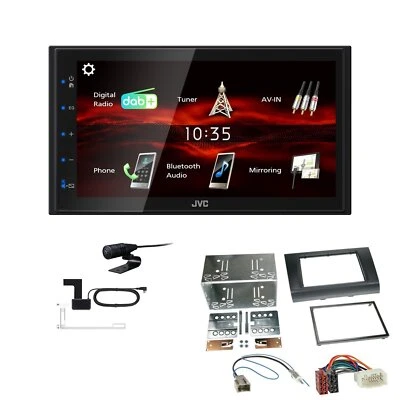 JVC Bluetooth 2DIN DAB+ Autoradio für Suzuki Swift III 2005-2010 schwarz - Bild 1 von 4