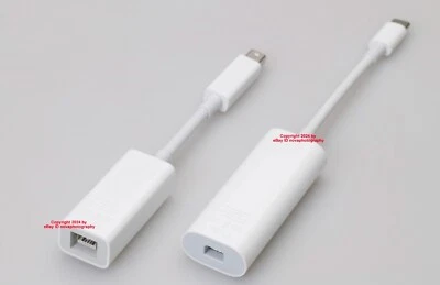 Apple Thunderbolt 3 to 2 A1790 +Thunderbolt  2 -FireWire 800 1394B Adapter A1463 - Image 1 of 4