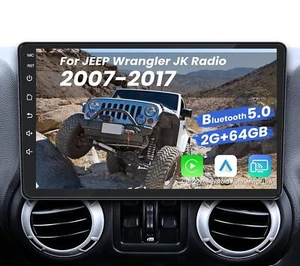 Car Radio Stereo for Jeep Wrangler JK 2007-2017 Upgrade Replacement:2+64G - Picture 1 of 6