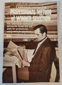 1972 Professional Method Of Winner Selection Voegele's Can't Lose Horse Racing - Imagen 1 de 6