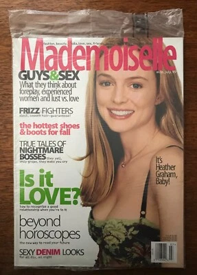 Heather Graham - Mademoiselle magazine - July 1999 - factory sealed! Foto 1 de 4