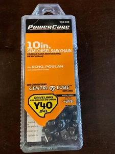 10" semi-chisel saw chain .043 drive links Y40 pitch: 3/8" LP PowerCare 463-039 - Picture 1 of 3