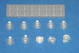 LEGO NEU Transparent 3.2 Schaft mit Knopf (10X) 6153264 Stein 25893 - Bild 1 von 1