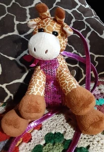 POOCHIE & CO Giraffe Cross Body Plush Purse "Confetti" - Picture 1 of 7