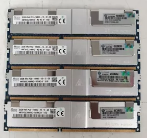 job lot of 4x HP SK Samsung 32GB 4Rx4 PC3-14900L P/N 712384-081 Server Memory - Picture 1 of 7