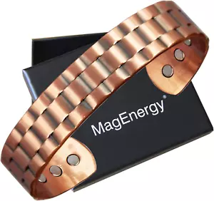 Pulsera de Cobre para Hombres Pulsera de Cobre Puro 99,9% 6 Imanes de 3500 Gauss - Bild 1 von 12
