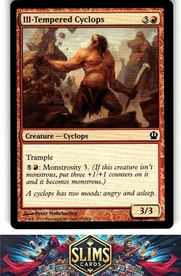 Magic the Gathering MTG Theros Ill-Tempered Cyclops #125 Buy 2 Get 1 - Image 1 of 2