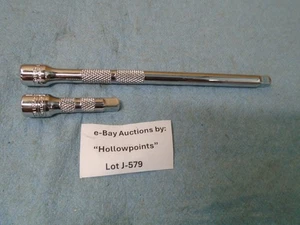 2 Proto USA Ratchet Socket Extensions 1/4" Drive Knurled 4761W & 4759 2" 6" J579 - Picture 1 of 5